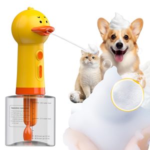 Cepillo de Baño Automático para Mascotas con Dispensador de Jabón, Masajeador y Limpiador de Espuma Eléctrico para Perros y Gatos - Product Image 1