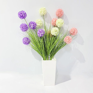Fleurs d'hortensia artificielles à tige unique, faites à la main, hauteur 1,28 m, plantes vertes pour décoration intérieure/extérieure - Product Image 3