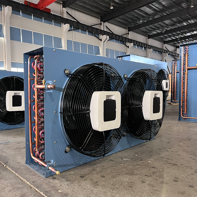 Compact Vertical Type Air Cooled Condenser Condenser  Unit for Cold Room Cooling System