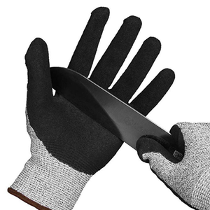 Gants de travail anti-coupure niveau 5, norme européenne, HPPE, revêtement PU, résistance aux coupures, gants de sécurité pour le travail - Product Image 5