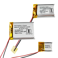 Batterie LiPo rechargeable OEM ODM 3,7 V certifiée BIS 40 mAh 2500 mAh 501012 555075 pour batterie externe et casque audio