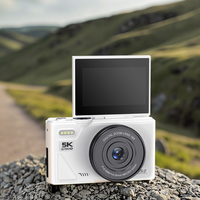 Kamera Travel Ringkas 5K Terbaik Murah Autofokus Zoom 18x Lampu LED Terintegrasi untuk Vlogging Kamera Point-and-shoot