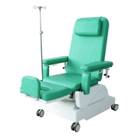 Chaise de dialyse électrique YGCX10 (luxe) pour la chimiothérapie, l'infusion, la collecte de sang et la dialyse en milieu hospitalier