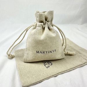 Promotion High Quality Beige Storage Jute <b>Pouch</b> Custom Eco-Friendly Burlap Jute Dust <b>Pouch</b> Recycle Jute <b>Drawstring</b> Bag - Product Image 3