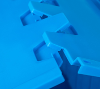 Caisses jointes à couvercle Boîte logistique de stockage en plastique avec couvercles à charnière