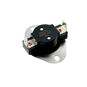 3/4" Snap Action Bimetal Disc Ksd302 Temperature Safety Switch 25A 250V wholesale electric heater thermal switch