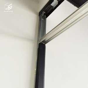 Muebles de oficina comercial Divisor de partición alto transparente moderno Buena calidad Empresa Marco de aluminio Pared de partición de madera de vidrio - Product Image 6