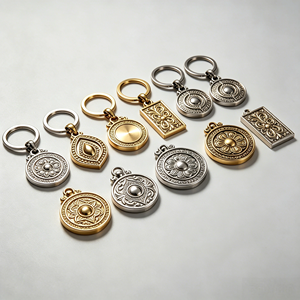 Luxury Embossed Stainless Steel Key Chain, Custom <b>Engraving</b> <b>Keyring</b>, Custom Drawing Custom Logo Available - Product Image 2