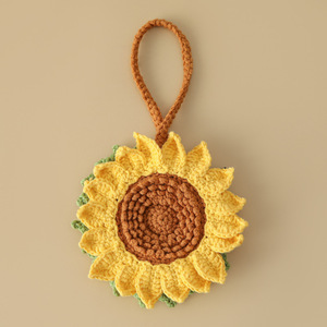Recién llegado, monedero <span class=keywords><strong>de</strong></span> girasol, bolso <span class=keywords><strong>de</strong></span> <span class=keywords><strong>ganchillo</strong></span> hecho a mano <span class=keywords><strong>para</strong></span> auriculares, bolso <span class=keywords><strong>de</strong></span> mano, bolso <span class=keywords><strong>de</strong></span> flores, regalo <span class=keywords><strong>para</strong></span> niñas - Product Image 3