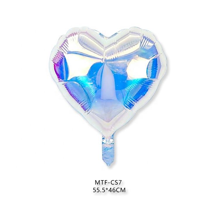 MTF Hot Selling 18 Inches Solid Color Heart Shape Helium Balloons Set Party Decoration in Bulk