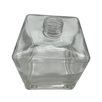 Bouteille en verre vintage transparente de grande capacité pour diffuseur d'arômes à bâtonnets, avec bouchon à vis, pour assurance qualité