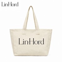 Sac fourre-tout en toile de coton robuste avec logo personnalisé, réutilisable, écologique, grande capacité, sac à main pour femmes, sac de shopping, sac de plage