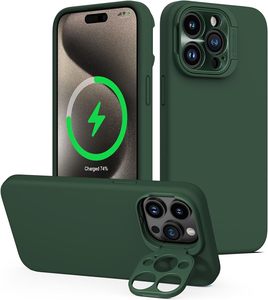 เคสโทรศัพท์ซิลิโคนเหลว <span class=keywords><strong>NILLKIN</strong></span>, เคสแม่เหล็กกันกระแทกเคสเลนส์ป้องกันหน้าจอสำหรับ <span class=keywords><strong>iPhone</strong></span> 15 14 <span class=keywords><strong>13</strong></span> - Product Image 1