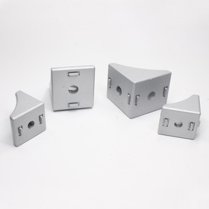Heavy Duty Aluminum Alloy Solid Corner Bracket 30x30 40x40 L-Shaped Die-Cast For Home Improvement Hardware - Product Image 3
