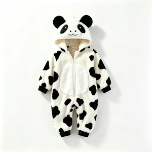 Disfraz de panda personalizado para bebé, traje de panda para fotos de niños pequeños, mono de regalo con temática de panda para recién nacidos - Product Image 1