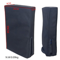 NSLikey pour PS5 Console Dust Cover Vertical Horizontal Dustproof Cover DVD Digital Version