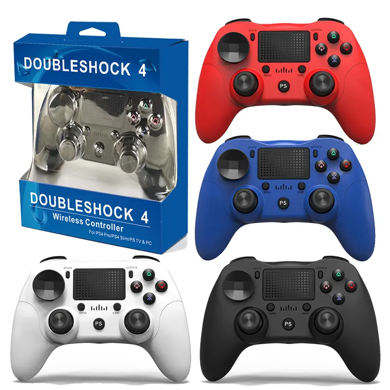 Wireless Game Controller for PS4/PC/Android Gamepad with 6-axis/Audio Port/Dual Vibration Joystick