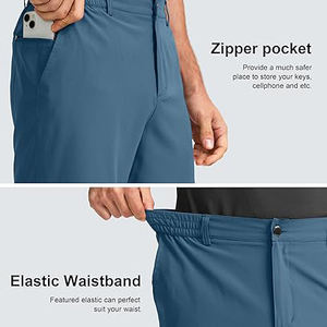 Shorts de golf et de sport pour homme, taille mi-haute, extensibles dans les 4 sens, avec braguette zippée, qualité OEM, pour la pêche, service OEM - Product Image 4