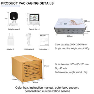 Meilleur <span class=keywords><strong>prix</strong></span> <span class=keywords><strong>pour</strong></span> un moniteur bébé vidéo et audio 720P, babyphone avec écran de 2,8 pouces, vision nocturne, alarme de température, <span class=keywords><strong>d</strong></span>étection des pleurs et du sommeil du bébé - Product Image 6