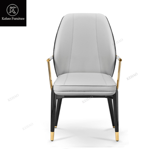 Sedia da Pranzo di Lusso Personalizzata con Impiallacciatura <span class=keywords><strong>in</strong></span> Radica, Telaio Dorato e <span class=keywords><strong>Seduta</strong></span> <span class=keywords><strong>in</strong></span> Pelle, Sedia da Pranzo di Design di Alta Gamma <span class=keywords><strong>per</strong></span> Arredamento di Ville e Mansioni - Product Image 3