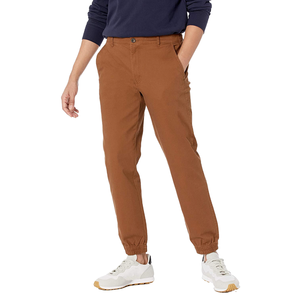 Pantalon décontracté slim pour homme, toile respirante, taille mi-élastique personnalisée, design brodé, imperméable, coupe-vent, léger - Product Image 4