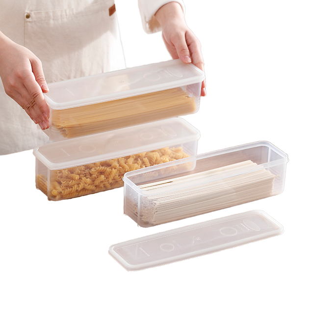 Modern Design Foldable PP Storage Box for Home Cereal Preservation Noodles Spaghetti Injection Plastic for Refrigerator Storage