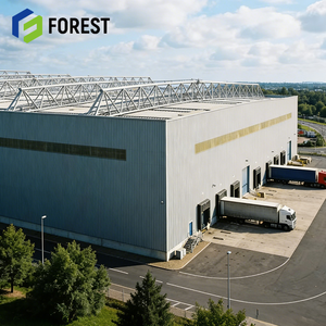 ศูนย์กระจายสินค้ากันสภาพอากาศที่คุ้มค่า ค่าใช้จ่ายไม่แพง โครงสร้างเหล็ก สำหรับพื้นที่คลังสินค้าในสวนอุตสาหกรรมโลจิสติกส์ - Product Image 2