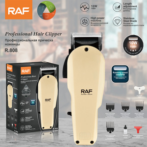 Tondeuse à cheveux électrique <span class=keywords><strong>RAF</strong></span> pour salon et usage domestique, lames en acier inoxydable, étanche, en anglais, avec fonction de coupe - Product Image 6