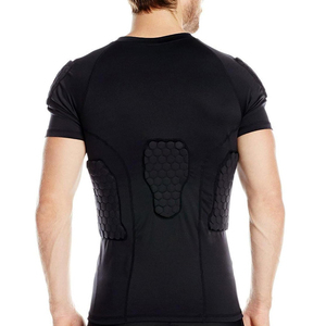 Men Sports Protective Gear Rib Chest Guard Compression Padded Shirt for Football <b>Skiing</b> Cycling Outdoor Sports Protective Shirt - Product Image 3