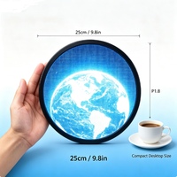 Nouveaux articles en stock d'usine, enseignes LED rondes de 25 mm, 32 mm, 40 mm, 60 mm, enseignes numériques pour magasins de cosmétiques, signalisation LED publicitaire, mini écran LED