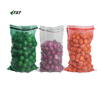 Groente-netzakken PP Ui Aardappel Kool Knoflook Netzak Exporteur 5kg 10kg 25kg 50kg Aangepaste Verpakking