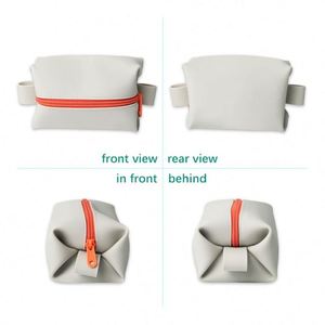 Silicone Toiletry Organizer With <b>Heavy</b>-<b>Duty</b> <b>Zipper</b> Fashionable Bathroom Travel Bag Leak-Resistant Easy to Clean for Outdoor - Product Image 3