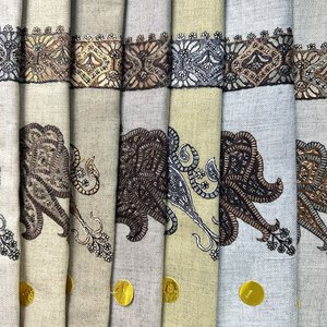 Shemagh Keffiyeh Masar de luxe en polyester, brodé de fleurs, hijab islamique, style Yémen, Jordanie, Arabie Saoudite, 50x50 - Product Image 5