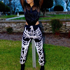 <span class=keywords><strong>Pantaloni</strong></span> 2025 alla moda con lacci <span class=keywords><strong>lunghi</strong></span> <span class=keywords><strong>pantaloni</strong></span> da donna che indossano <span class=keywords><strong>pantaloni</strong></span> - Product Image 2