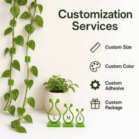 Supports de plantes pour jardin, supports de tiges de fleurs, crochets verts en forme de C, tiges de fixation pour légumes grimpants, ensemble de 3 tailles S M L pour pots