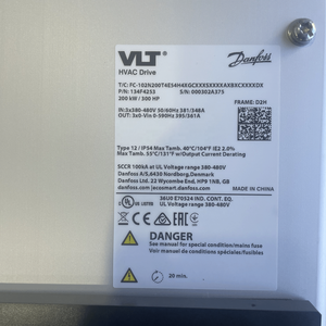 Équipement d'automatisation VLT 200KW, Contrôle 3K FC-102 FC-102N200T4E54H4XGCXXXSXXXXAXBXCXXXXDX - Product Image 3