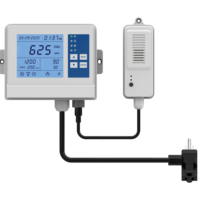 Contrôleur de CO2 basique pour salle de culture, appareil avec capteur à distance, certifié 0 à 5000 ppm, valeur basse et haute teneur en carbone