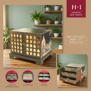 Handmade <b>Hamper</b> <b>Box</b> Series Wooden Rectangular Storage <b>Box</b> Handmade With Inlay Design 16 Cavity 5 Jars Folk Art Home Decoration - Product Image 1