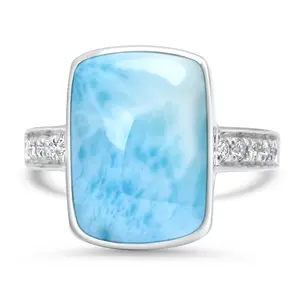 Заводские драгоценные камни, кольца Larimar, кольца Larimar, драгоценные камни, кольца Larimar