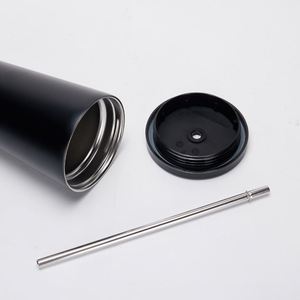 Thermal Drink Bottle Double Wall Vacuum Insulated <b>Stainless</b> <b>Steel</b> <b>Straw</b> Water Bottle - Product Image 3