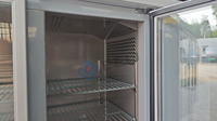 Comptoir réfrigérant pour snacks, 3 portes vitrées, réfrigérateur de table, comptoir de bar réfrigéré, table de travail réfrigérée