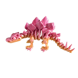 Squelettes imprimés en 3D : Tyrannosaure Rex, Pterosaure, Tricératops, Stégosaure - Jouet éducatif à articulations simulées - Usine d'origine chinoise - Product Image 1