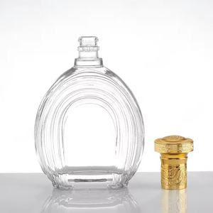 Bouteilles de liqueur vides en <span class=keywords><strong>verre</strong></span> transparent de 500 ml en forme de pont arqué, sérigraphiées, vente en gros <span class=keywords><strong>d</strong></span>'usine - Product Image 2