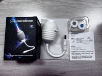 Yinzam A064 Lampe de nuit USB Star Night Light 360 °   Projecteur de Galaxie Rotatif avec 12 Films, Luminosité Réglable, Lampe de Plafond Étoilée HD