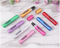 Botol parfum isi ulang perjalanan dasar kosong 5ml 8ml botol semprot Atomizer 5ml botol isi ulang parfum aluminium Mini