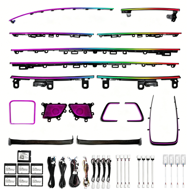 LED Light Upgrade Trim Accessories 128 Colors Ambient Lighting Kit for Alphard/VELLFIRE 40 RHD/LHD Series