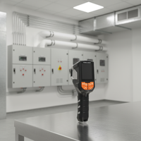 Détecteur thermique numérique portatif avec écran LCD, plage de température -20~+400°C, pour chauffage par le sol, plastique, OEM TL-06