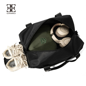 Borsa <span class=keywords><strong>da</strong></span> <span class=keywords><strong>Viaggio</strong></span> Sportiva con Cerniera e Logo Personalizzato, Impermeabile, per Weekend, Borsa <span class=keywords><strong>da</strong></span> Palestra per Uomo e Donna - Product Image 2