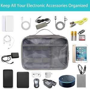 Estuche de Viaje para Electrónicos de EVA Impermeable, con Organizador de Cables y Bolsillo Portátil, Muestra Gratuita, OEM, ODM - Product Image 4