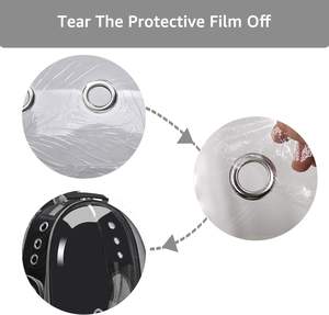 Sırt çantası taşıyıcı kabarcık taşıma çantası uzay kapsülü evcil hayvan taşıyıcı yürüyüş seyahat için havayolu onaylı siyah küçük orta köpekler kediler - Product Image 5